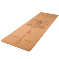 Mat de yoga de vente à chaud Eco Freindly Stop Slippery Soft Nature Nature Cork Rubber Yoga Mat